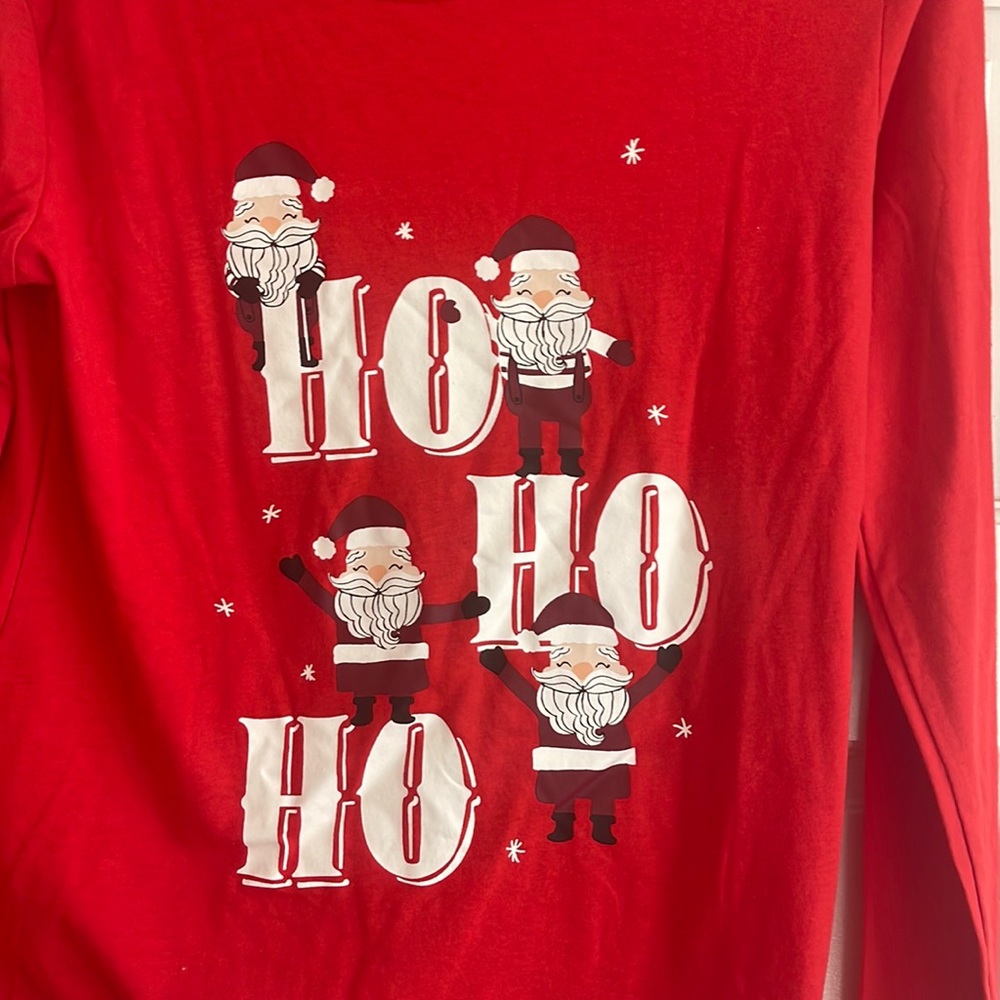 NWOT- Pj top only- Ho Ho Ho, jammies for your families, matching family pajamas
